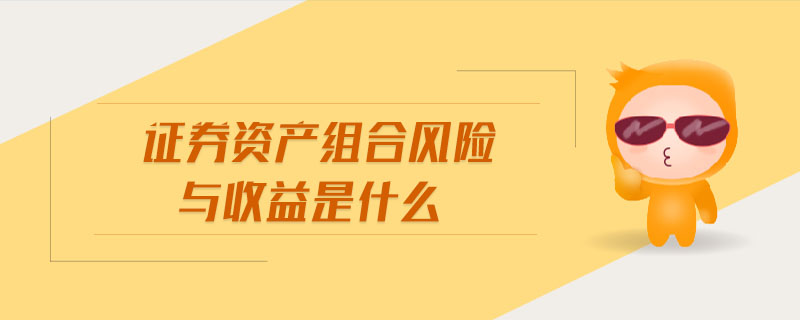 證券資產(chǎn)組合風險與收益是什么