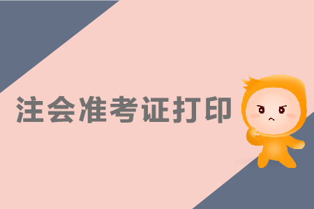 2019年湖南注會補(bǔ)準(zhǔn)考證在哪？