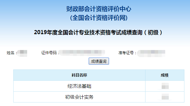 初級會計(jì)考試分?jǐn)?shù)