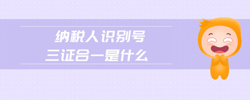 納稅人識(shí)別號(hào)三證合一是什么