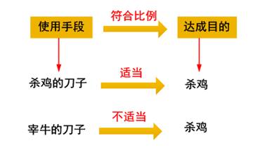 行政行為應保持適度，符合比例原則的要求
