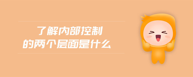 了解內部控制的兩個層面是什么