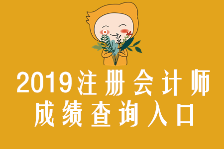 注意啦！2019年湖北注冊會計師成績查詢?nèi)肟谝验_通