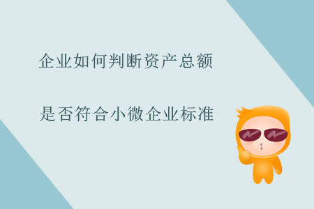 企業(yè)如何判斷資產(chǎn)總額是否符合小微企業(yè)標準？