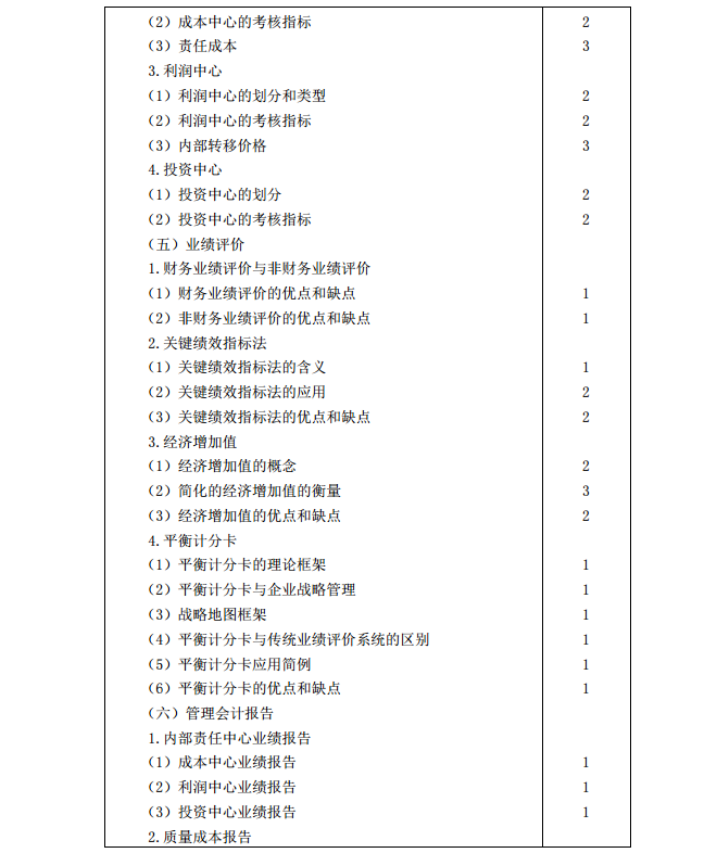 2020年注冊(cè)會(huì)計(jì)師《財(cái)務(wù)成本管理》考試大綱10