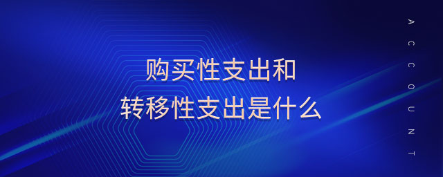 購(gòu)買(mǎi)性支出和轉(zhuǎn)移性支出是什么