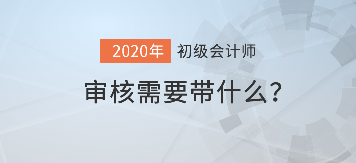 初級會計(jì)審核需要帶什么？