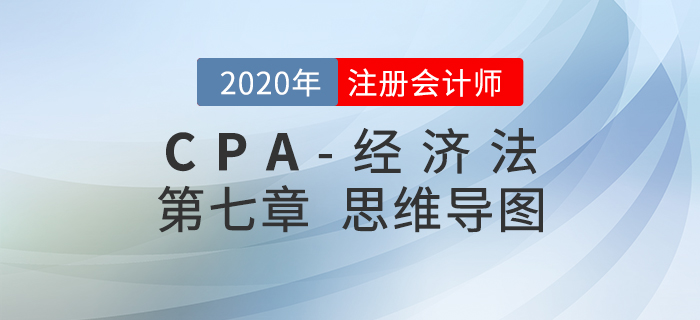 2020年注會《經(jīng)濟(jì)法》第七章思維導(dǎo)圖及自測習(xí)題