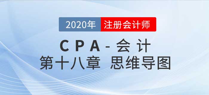 2020年注會《會計》第十八章思維導(dǎo)圖及自測習(xí)題