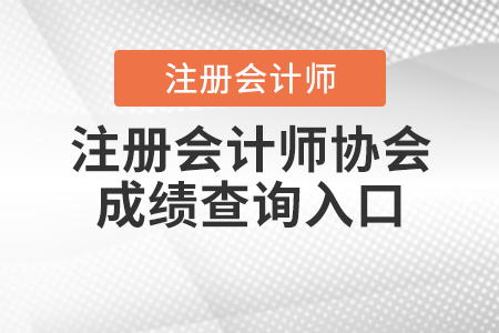 2020年中國注冊會(huì)計(jì)師協(xié)會(huì)成績查詢?nèi)肟谑裁磿r(shí)候開通？