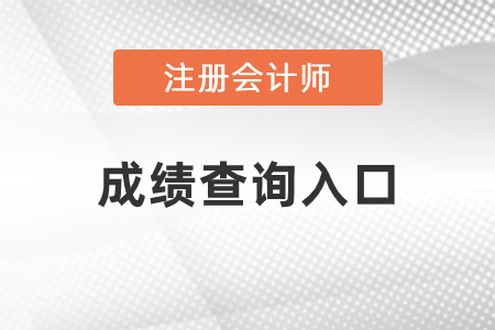 注冊(cè)會(huì)計(jì)師成績(jī)查詢(xún)?nèi)肟谠谶@里！