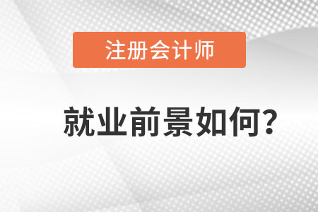 注冊(cè)會(huì)計(jì)師就業(yè)前景如何？