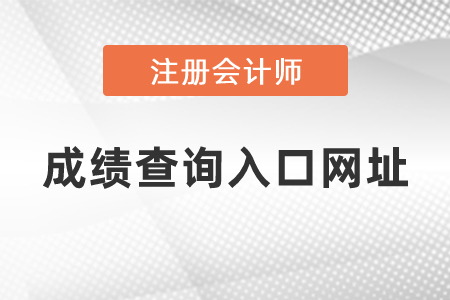 注冊(cè)會(huì)計(jì)師成績(jī)查詢?nèi)肟诰W(wǎng)址