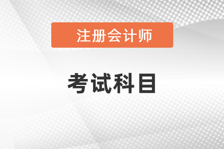 2021年云南省楚雄CPA考試科目都有什么？