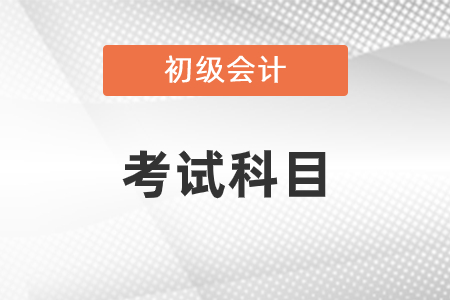 初級(jí)會(huì)計(jì)考試科目是什么