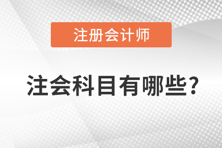 注會(huì)科目有哪些？