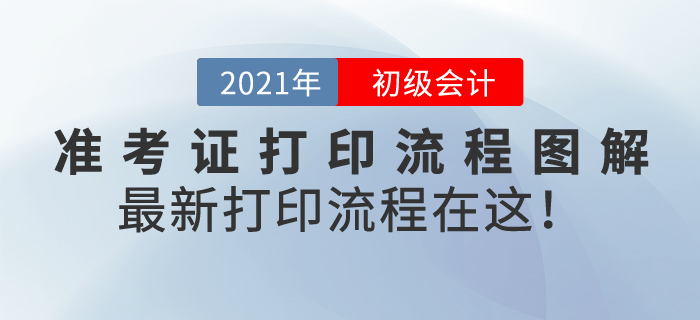 初級會計(jì)準(zhǔn)考證打印流程圖解，2021年最新打印流程在這！