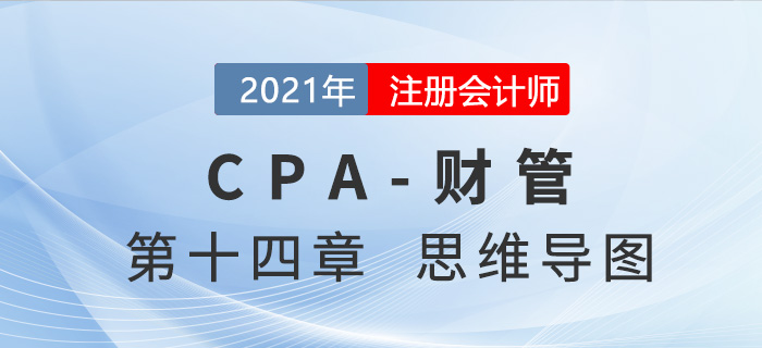 2021年注會(huì)《財(cái)務(wù)成本管理》第十四章思維導(dǎo)圖