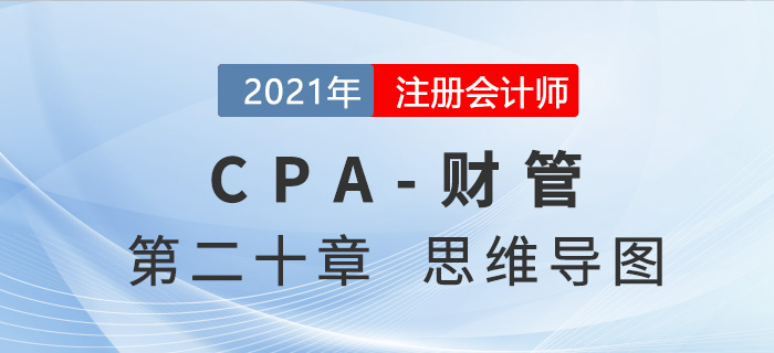 2021年注會《財務成本管理》第二十章思維導圖