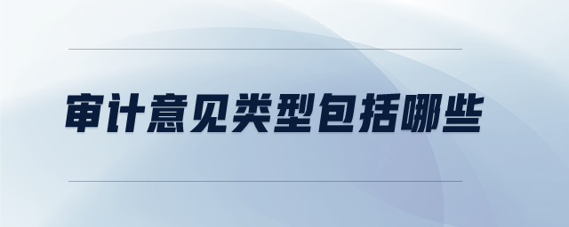 審計(jì)意見(jiàn)類(lèi)型包括哪些