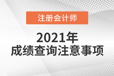 注冊會計(jì)師成績查詢注意事項(xiàng)