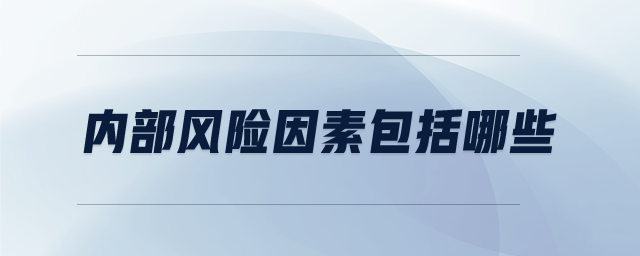 內(nèi)部風(fēng)險因素包括哪些
