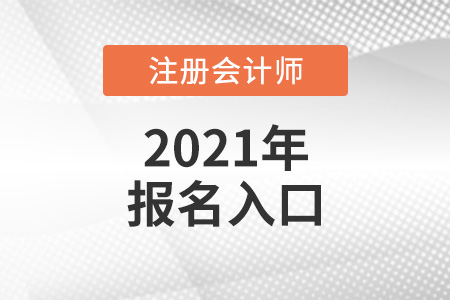 2021年注冊(cè)會(huì)計(jì)師報(bào)名網(wǎng)站入口