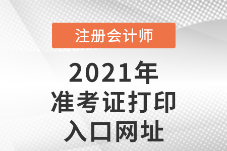 2021年注冊(cè)會(huì)計(jì)師準(zhǔn)考證打印入口網(wǎng)址