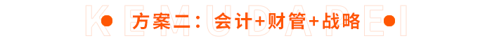 方案二：會(huì)計(jì)+財(cái)管+戰(zhàn)略