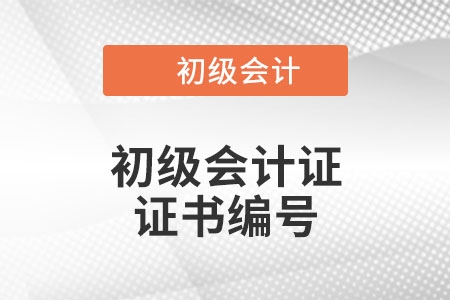 初級(jí)會(huì)計(jì)證書編號(hào)查詢有什么辦法？