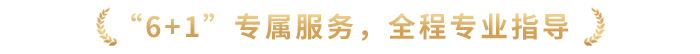 “6+1”專(zhuān)屬服務(wù)，全程專(zhuān)業(yè)指導(dǎo)