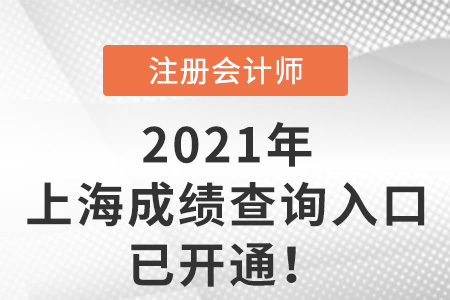 上海市虹口區(qū)2021注冊(cè)會(huì)計(jì)師考試成績(jī)查詢?nèi)肟谝验_通