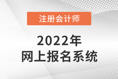2022年注冊(cè)會(huì)計(jì)師網(wǎng)上報(bào)名系統(tǒng)是什么？