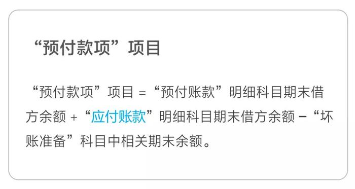 預(yù)付款項項目