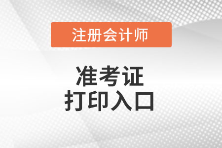 遼寧省大連cpa準(zhǔn)考證打印入口在哪里?