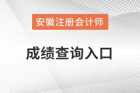 安徽cpa成績(jī)查詢?nèi)肟诠倬W(wǎng)？