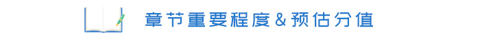 章節(jié)重要程度&預(yù)估分值 章節(jié)重要程度&預(yù)估分值
