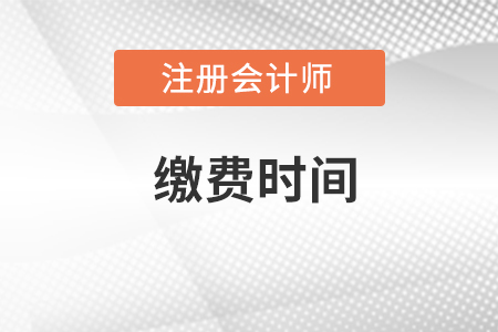注冊(cè)會(huì)計(jì)師2022年繳費(fèi)截止日期
