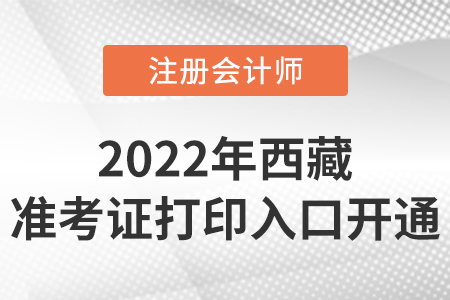 西藏自治區(qū)林芝2022年cpa準考證打印入口開通！