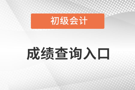 2022初級(jí)會(huì)計(jì)師成績(jī)查詢?nèi)肟诰W(wǎng)址