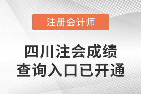 2022年四川省達州注冊會計師成績查詢?nèi)肟谝验_通！快來查分！
