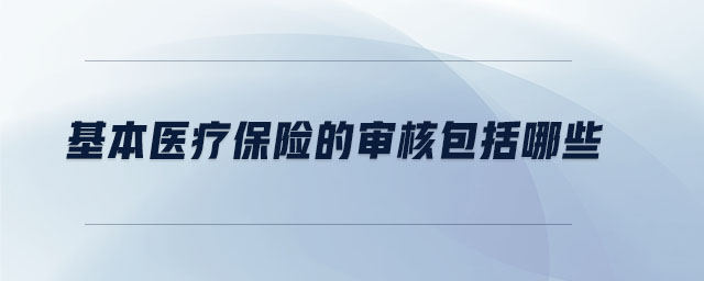 基本醫(yī)療保險(xiǎn)的審核包括哪些