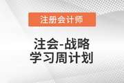 2023年注會戰(zhàn)略基礎階段學習計劃！每周打卡！
