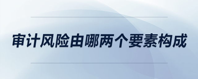 審計風險由哪兩個要素構成