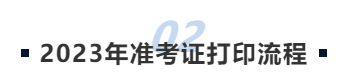 中級會計2023年準考證打印流程