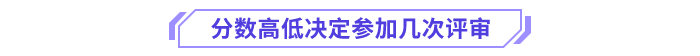 分數(shù)高低決定能參加幾次評審