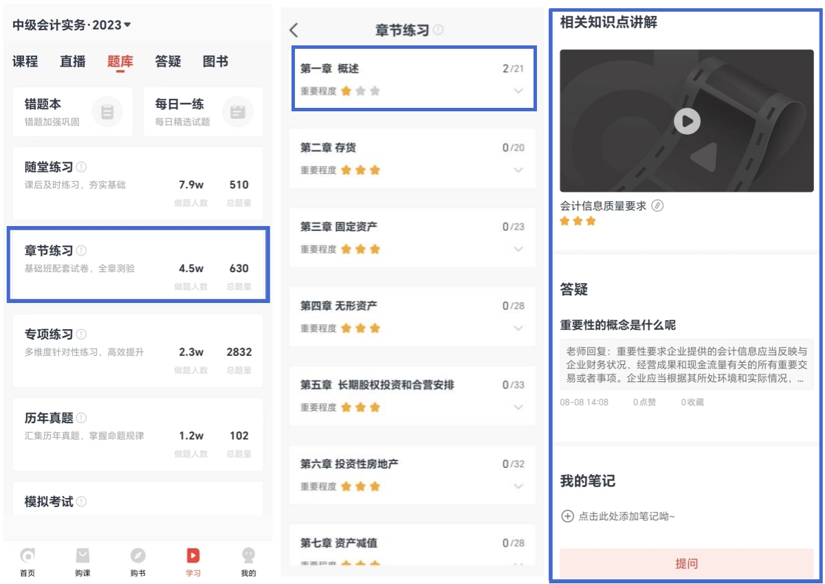 中級會計實務題庫