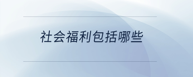 社會(huì)福利包括哪些？