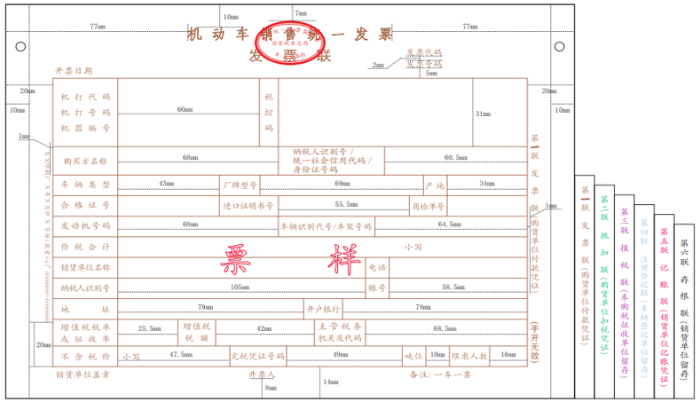 機(jī)動(dòng)車銷售統(tǒng)一發(fā)票
