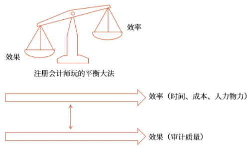 審計(jì)效率與效果的平衡，完成審計(jì)目標(biāo)的需要